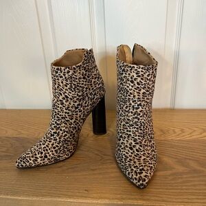 Leopard Print Women's Ankle Boots